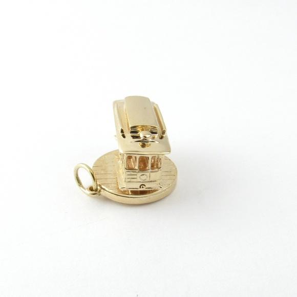 Vintage 14 Karat Yellow Gold San Francisco Cable Car Charm #4783 - Picture 4 of 8